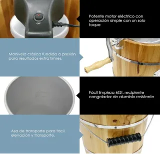 Máquina de Helados Vintage Madera