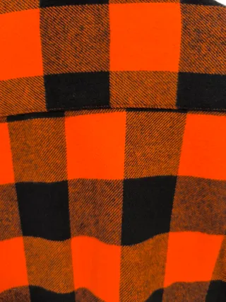 Camisa Dickies Franela Cuadros Naranja XS