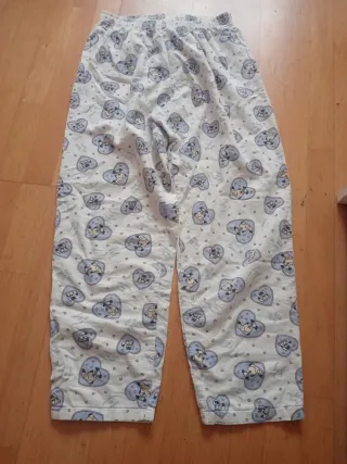 Pijama de 2 piezas de Franela Corazones Pug