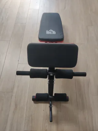 Banco de pesas Homcom, para abdominales, brazos.