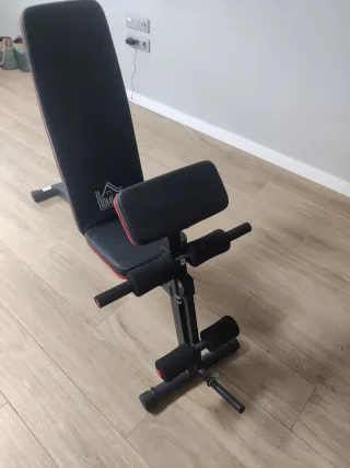 Banco de pesas Homcom, para abdominales, brazos.