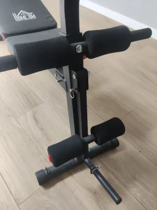 Banco de pesas Homcom, para abdominales, brazos.