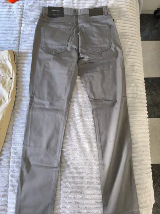 Pantalón Zara Gris Hombre