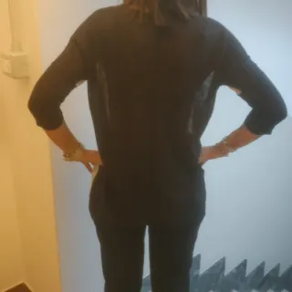 T-shirt manica 3/4 nera e bianca