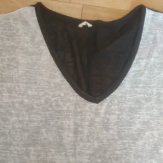 T-shirt manica 3/4 nera e bianca