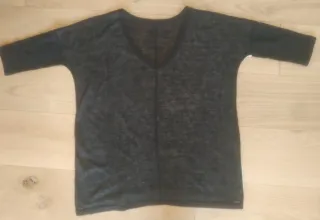 T-shirt manica 3/4 nera e bianca