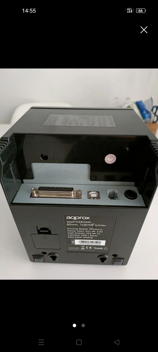 Impresora Térmica Aqprox Negra NO ENVÍO