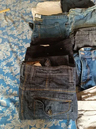 Lote 9 Pantalones Vaqueros (5 Piratas)