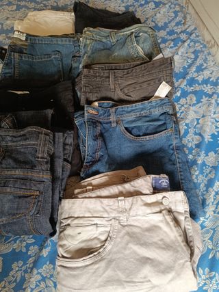 Lote 9 Pantalones Vaqueros (5 Piratas)