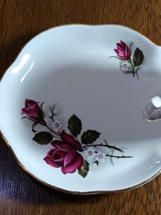 Taza Té con Bandejita Old Foley Porcelana Inglesa