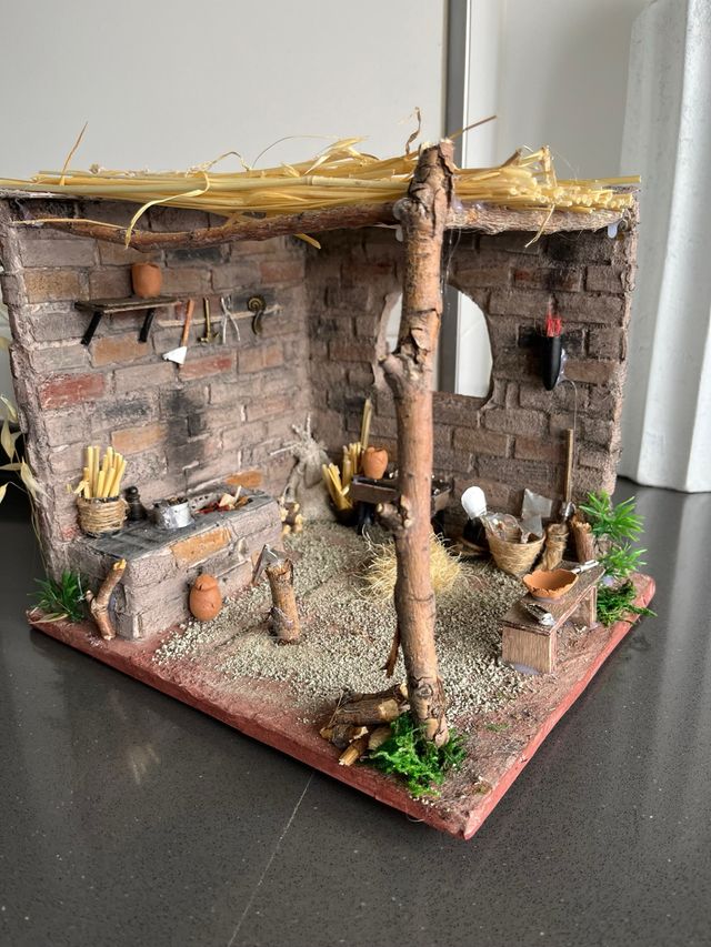 Casas para belenes artesanales