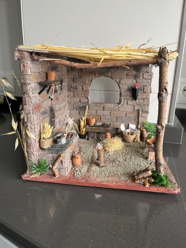 Casas para belenes artesanales