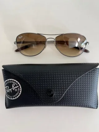 Gafas Ray-Ban Aviador Marrón/Plata