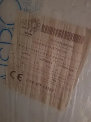 Planchas de poliestireno expandido