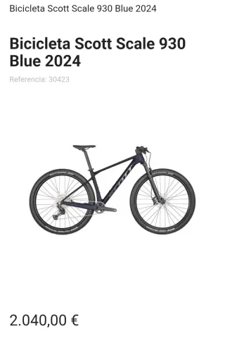 Scott Scale 930 2024/2025 Carbono