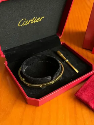 Pulsera Cartier Love Dorada para Mujer