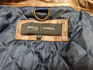 Chaqueta de piel marrón Formula Joven