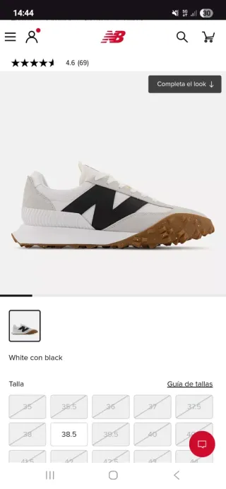 Unisex Tenis New Balance Beige y Blanco