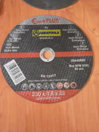 Discos de corte para amoladora