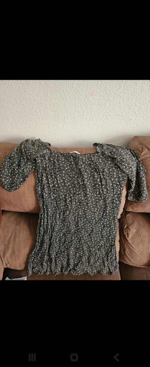 Vestido Mango Talla L Estampado Flores