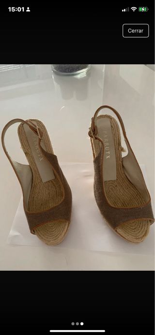Sandalias FARRUTX Esparto Beige/Marrón