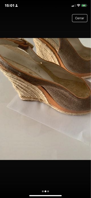 Sandalias FARRUTX Esparto Beige/Marrón