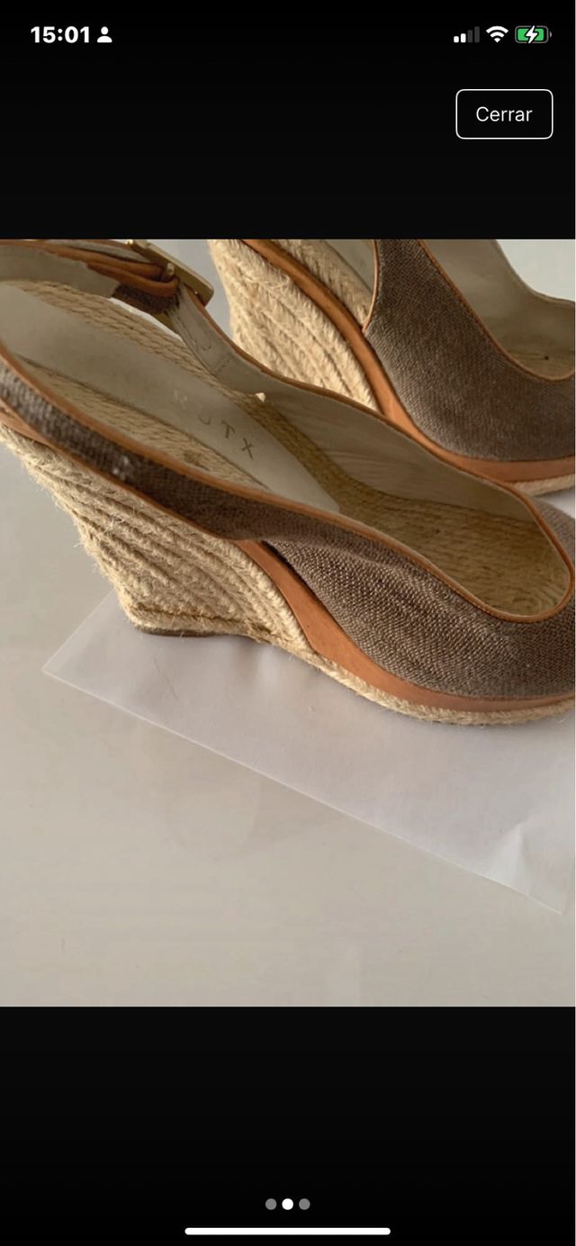 Sandalias FARRUTX Esparto Beige/Marrón