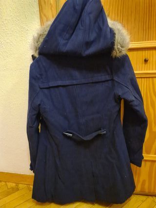 Abrigo paño azul talla S