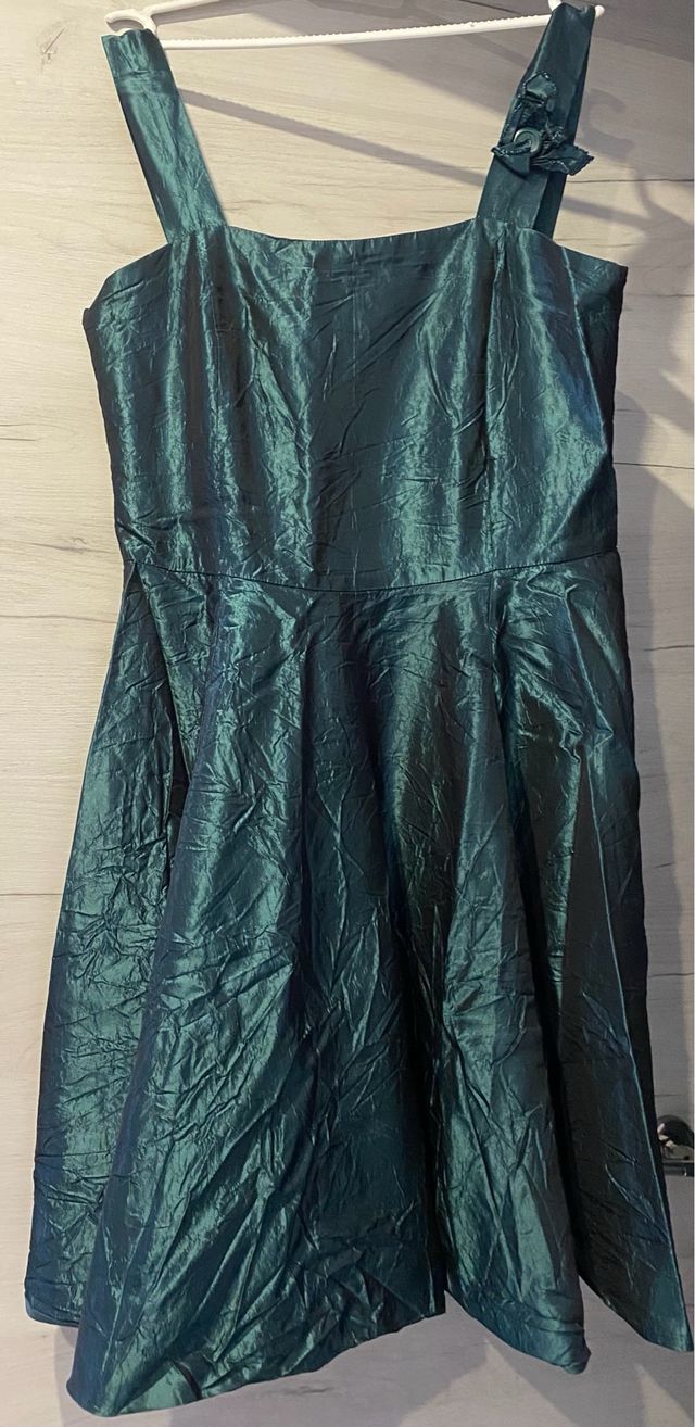 Vestido fiesta verde esmeralda