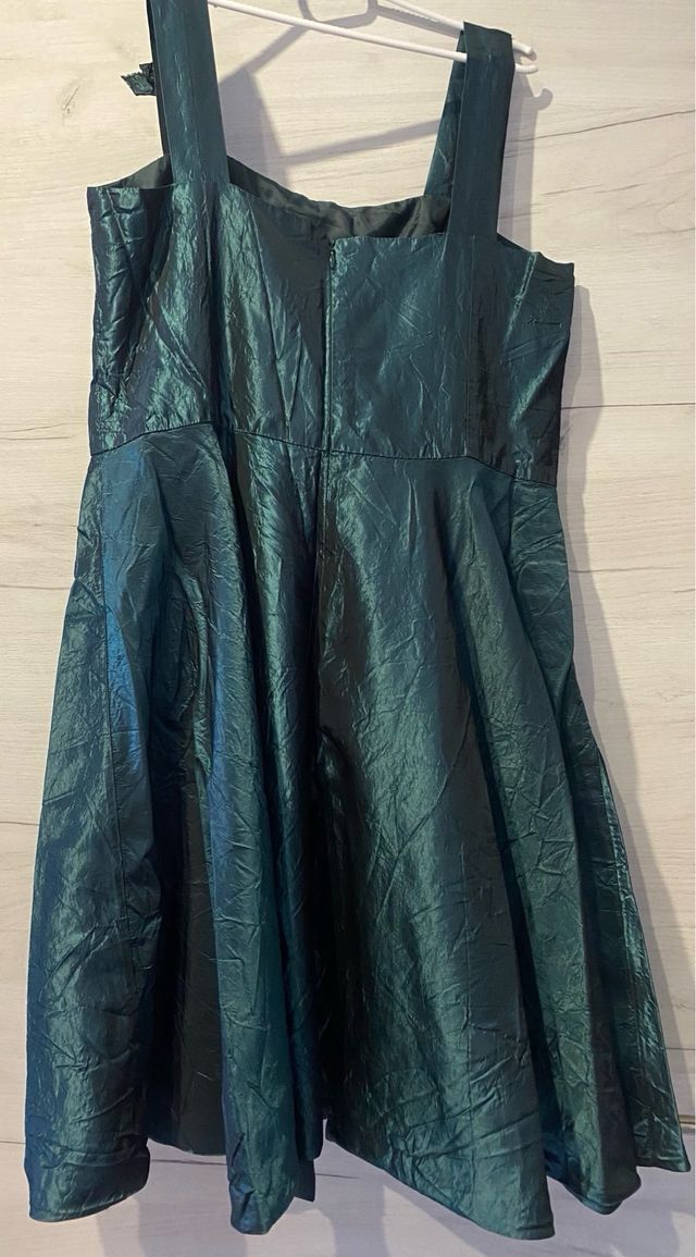 Vestido fiesta verde esmeralda