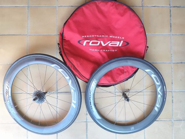 Ruedas Roval clx 60 Aerodinámicas + Bolsa. 
