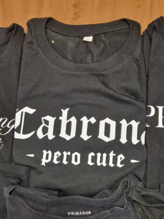 Lote 9 camisetas con mensaje