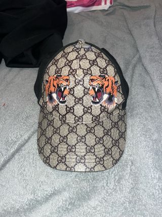 Gorra Gucci Beige Multicolor Tigres