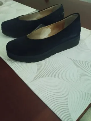Zapatos de plataforma azul marino