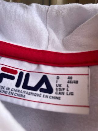 Sudadera Fila Blanca con Logo