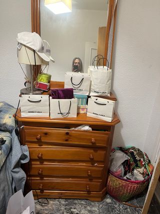 Sillón marrón tela con mando