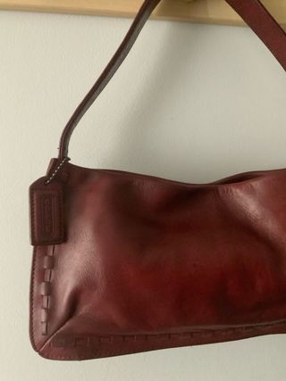 Bolso Coach Granate Vintage