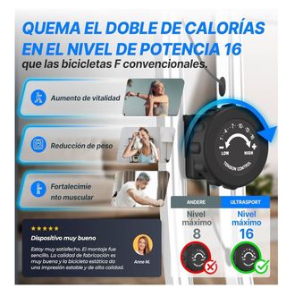 Bicicleta estática plegable 