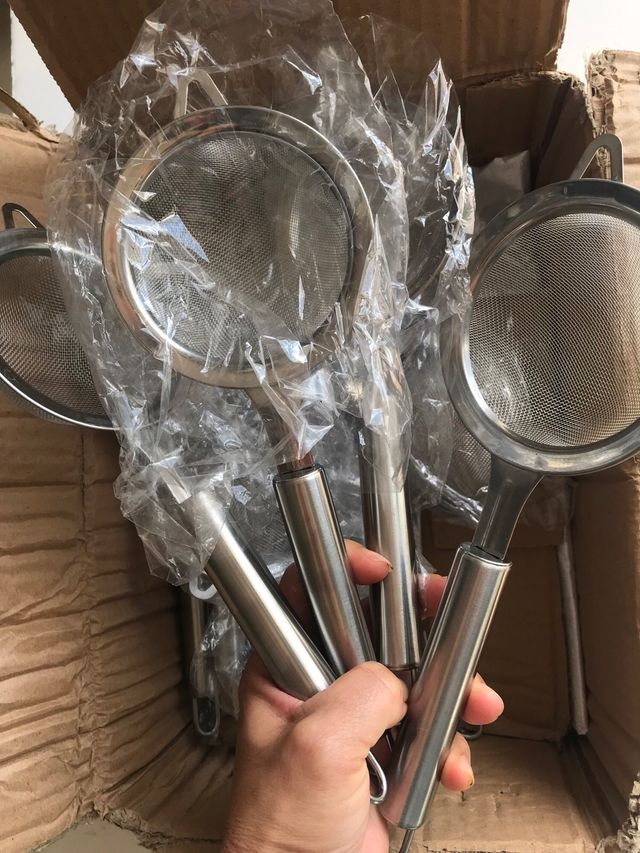 Lote de  de 9 Coladores ideales para fusiones