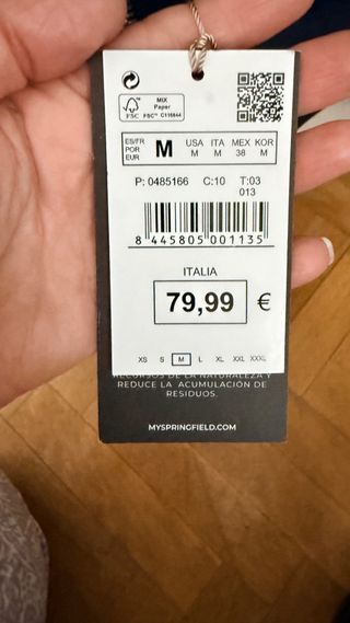 Cazadora ante azul marino Springfield Talla M