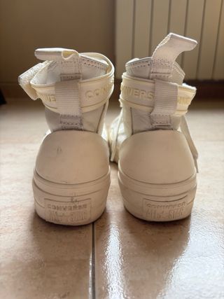 Converse Plataforma Blancas Talla 38