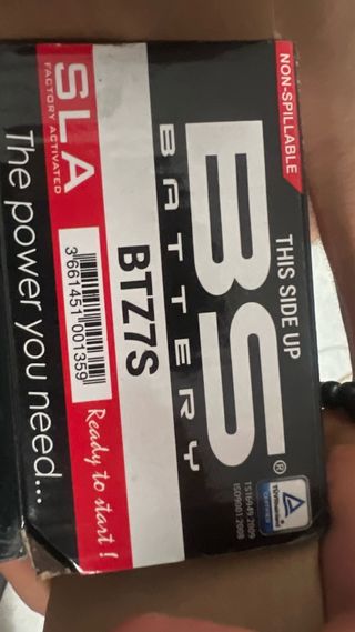 Batería Moto SLA BTZ7S 6.3Ah 130A
12V