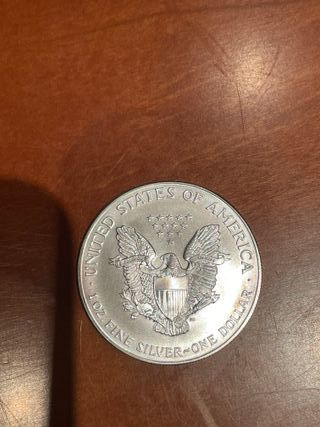 Moneda 1 oz plata American Silver Eagle 2001