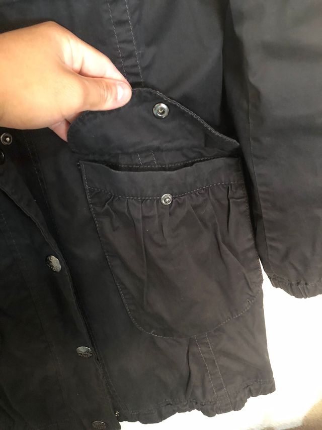 Abrigo gabardina negro Esprit mujer
