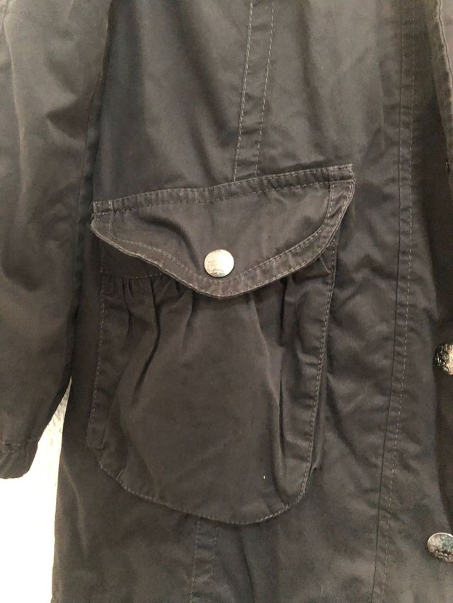 Abrigo gabardina negro Esprit mujer