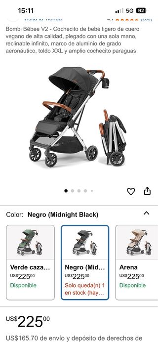 Carrito de bebé Bombi