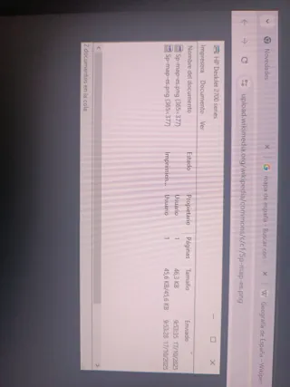 Impresora HP.
No tiene tinta.