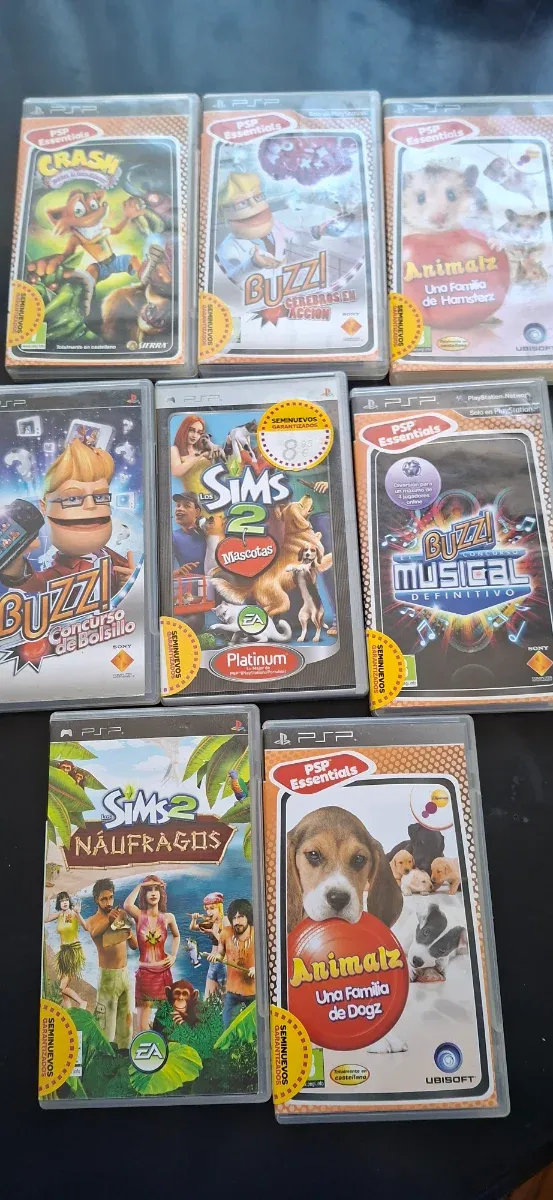PSP Negra Sony + 7 Juegos