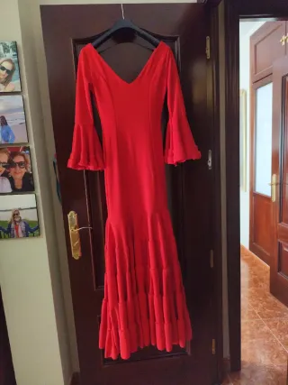 Traje de flamenca rojo 