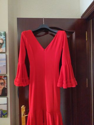 Traje de flamenca rojo 